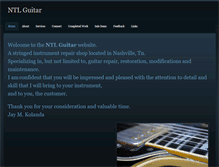 Tablet Screenshot of ntlguitar.com